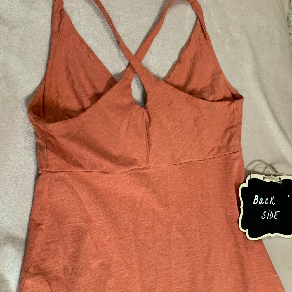 Patagonia Coral M Amber Dawn Dress Adventure Outdoor Sporty Active Athleisure - Picture 6 of 6